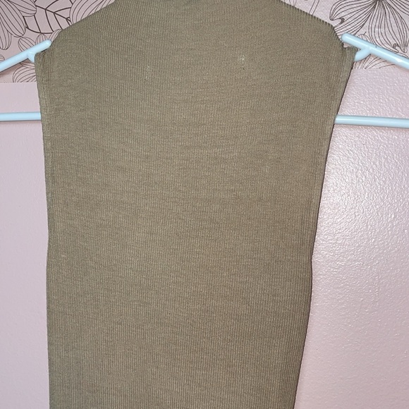 Enza Costa Rib Silk Midi Dress Nude - Picture 4 of 6